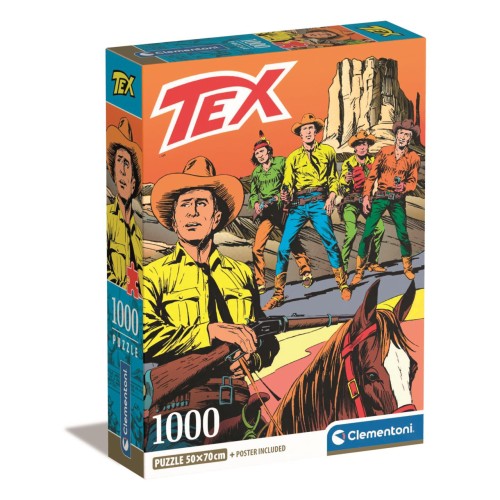 Anime Ride Tex Willer 1000 pieces Compact puzzle Clementoni