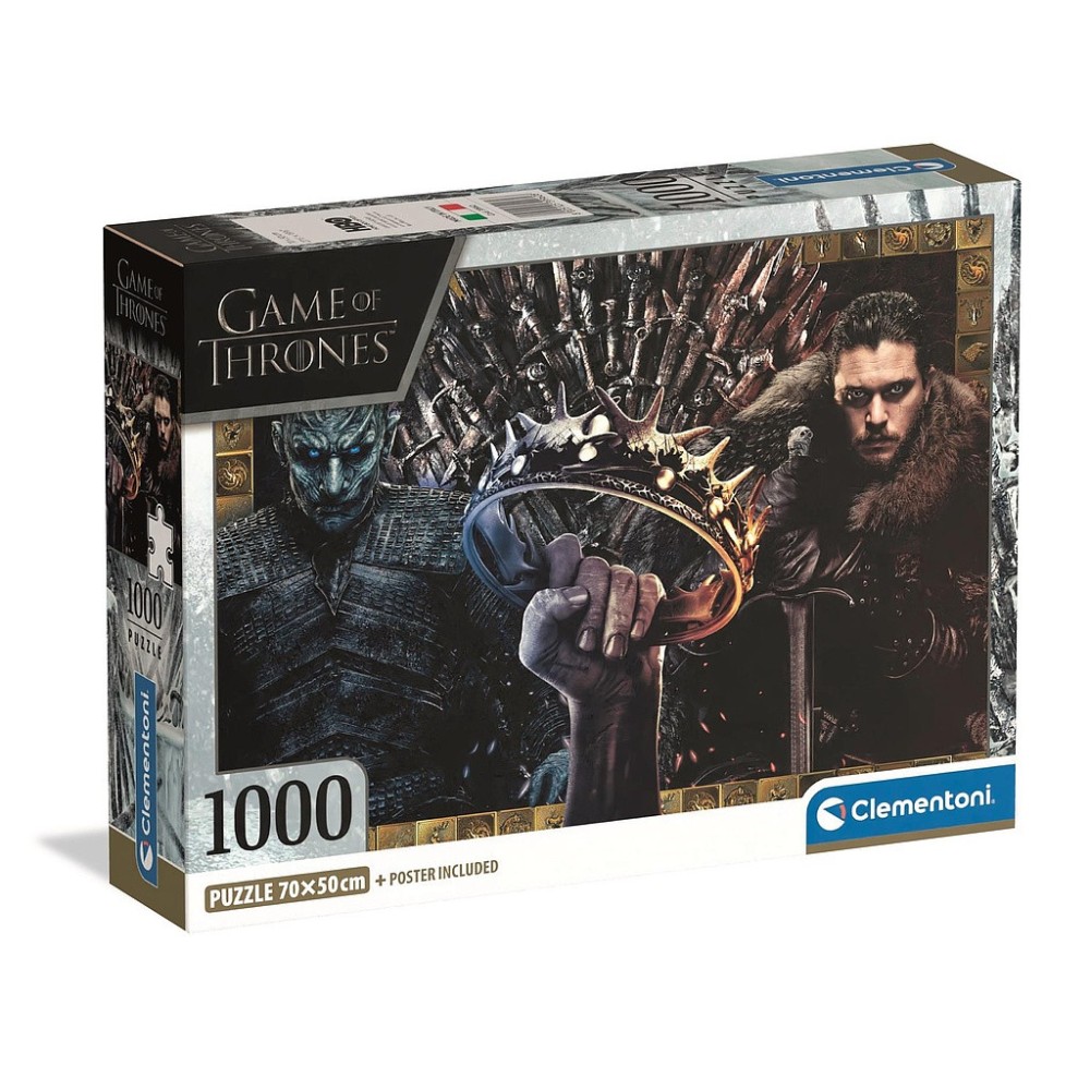 Game of Thrones Ice and Fire 1000-piece Compact Puzzle Clementoni