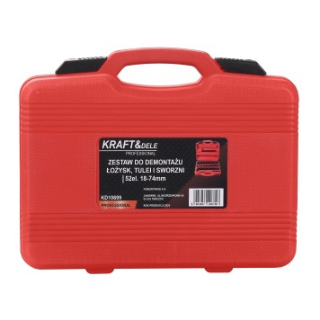 Zestaw do demontażu łożysk, tulei, sworzni 52el. KD10699