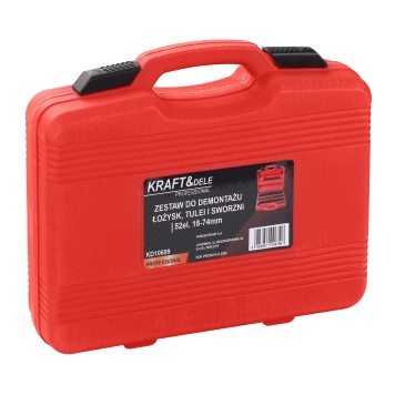 Zestaw do demontażu łożysk, tulei, sworzni 52el. KD10699