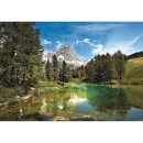Cities Blue Lake New Zealand 1500-piece Compact puzzle Clementoni