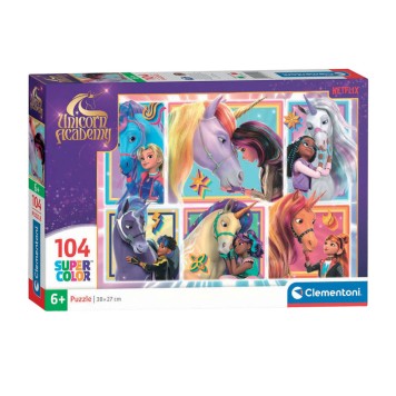 Unikornis Akadémia Friendship 104-piece puzzle Clementoni