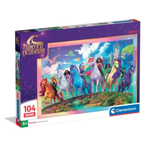 Unikornis Akadémia Mystic 104-piece Super Puzzle Clementoni