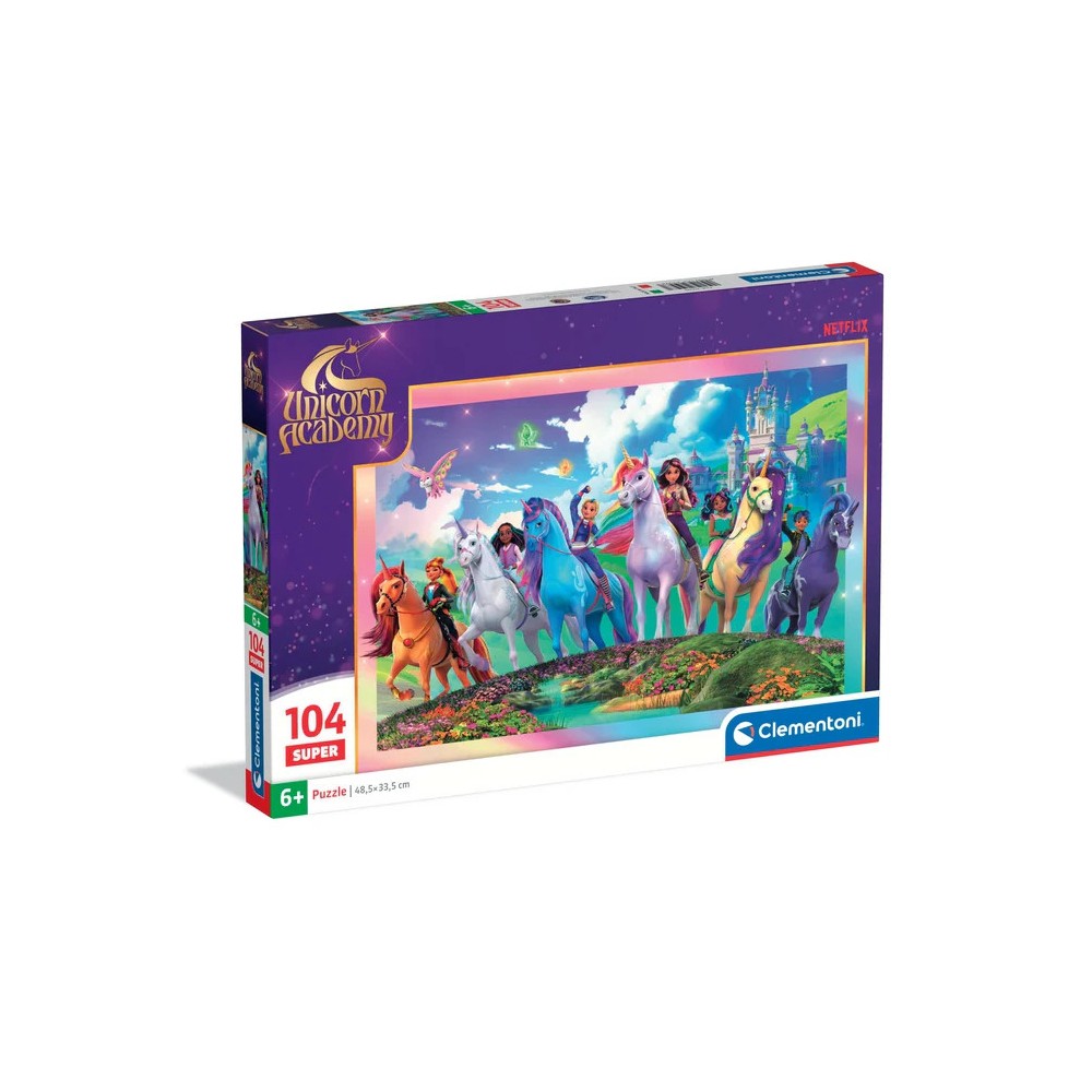 Unikornis Akadémia Mystic 104-piece Super Puzzle Clementoni