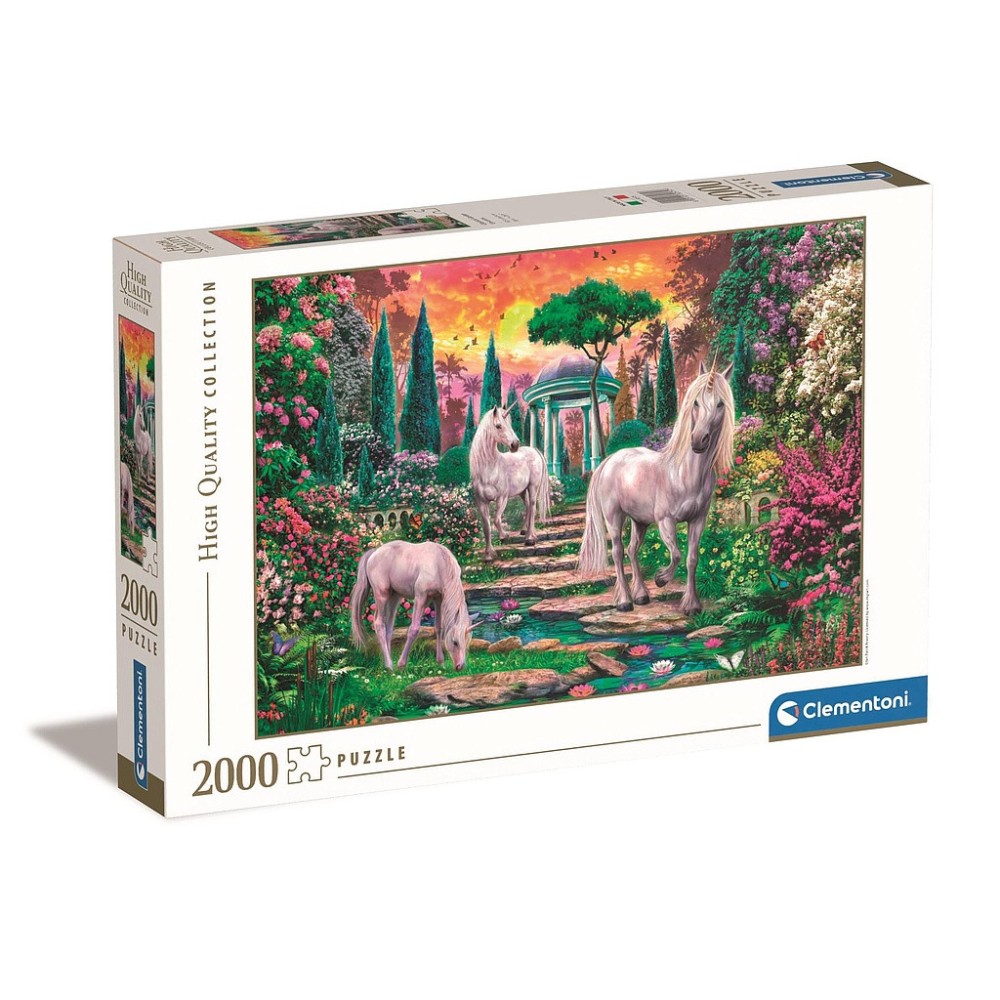 Unicorn Garden 2000-piece Clementoni puzzle