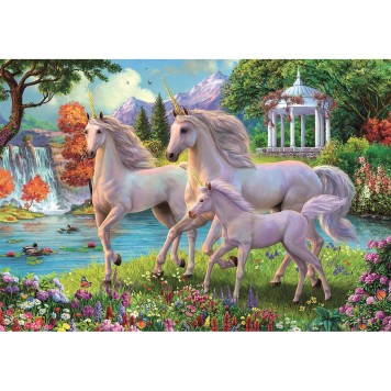 Unicorn Waterfall Clementoni 180-piece puzzle