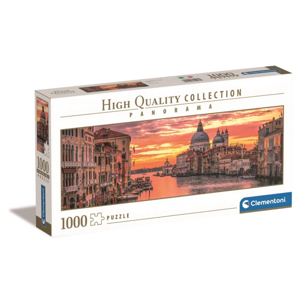 Cities The Grand Canal Venice 1000-piece panoramic puzzle Clementoni