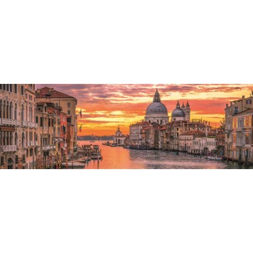 Cities The Grand Canal Venice 1000-piece panoramic puzzle Clementoni