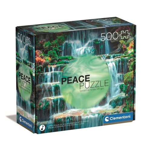 Colour Flow Waterfall 500 pcs Peace puzzle Clementoni