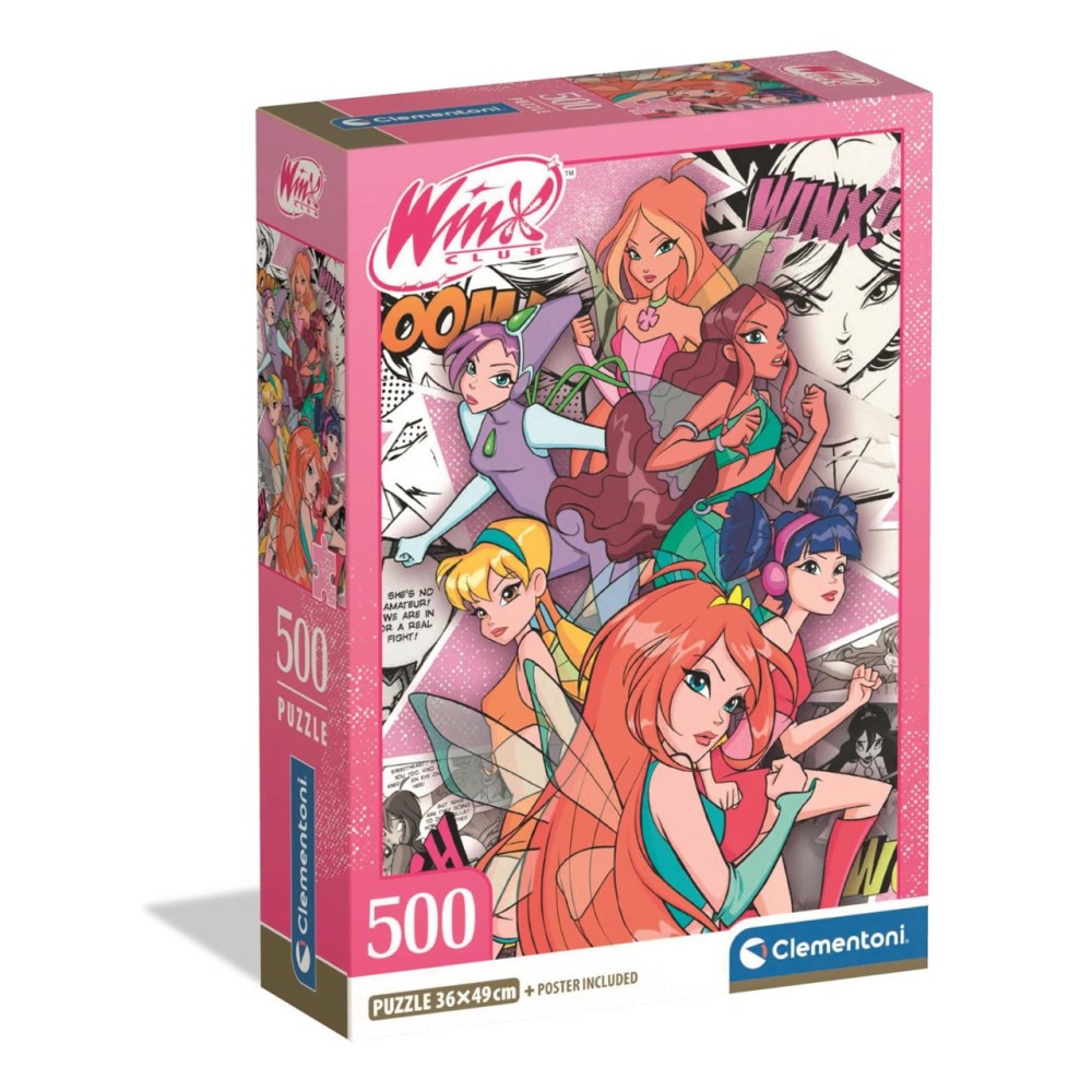 Winx Club Comic 500 piece Compact puzzle Clementoni