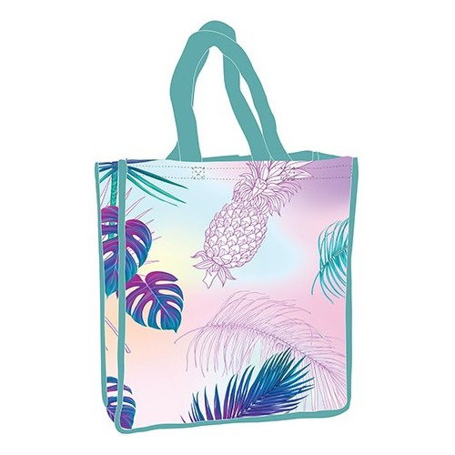 Pineapple holographic shopping bag 34 cm