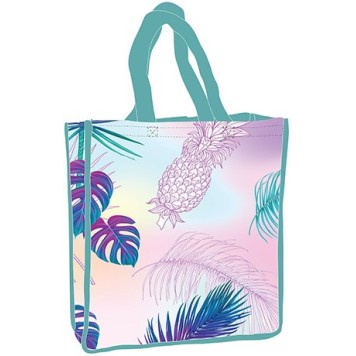 Pineapple holographic shopping bag 34 cm