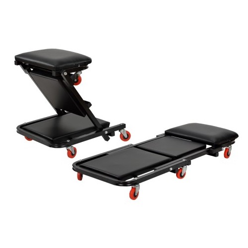 Leżak warsztatowy, siedzisko KD378 składane  Leżanka