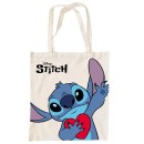 Disney Lilo and Stitch Heart canvas shopping bag 44 cm