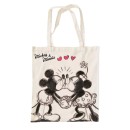 Disney Minnie  Mickey Kiss canvas shopping bag 44 cm