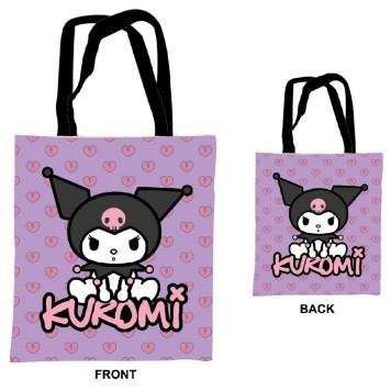 Hello Kitty Kuromi canvas tote bag, shopping bag 44 cm