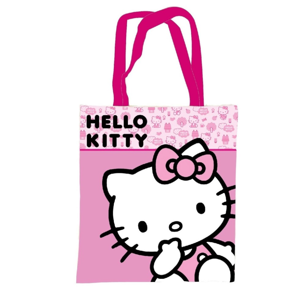 Hello Kitty Pink Canvas bag, shopping bag 44 cm