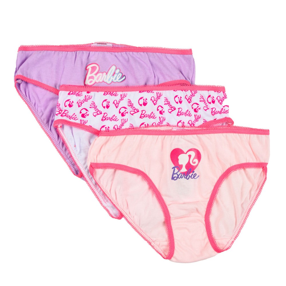 Barbie Pink Shadow children's underwear, panties 3 pieces/pack 6 - 8 years / 116 - 128 cm