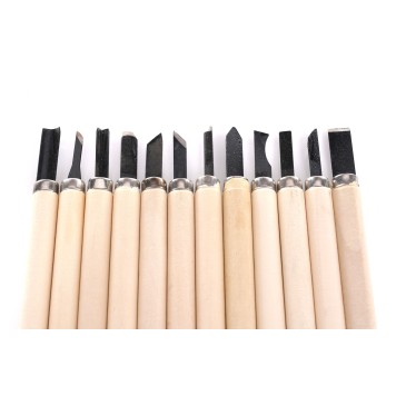 KOMPLET DŁUT RZEŹBIARSKICH 12 EL. KD11774