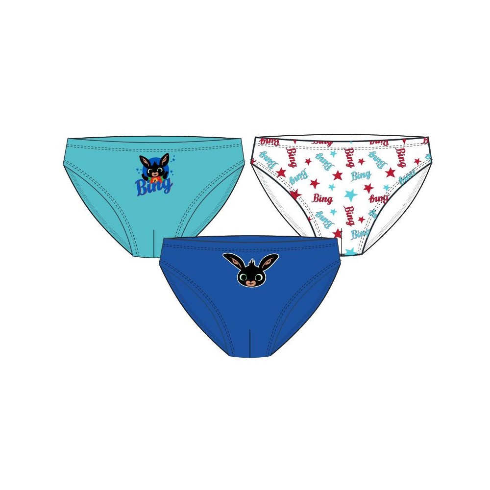 Bing children's underwear, panties 3 pieces/pack 92-110 cm