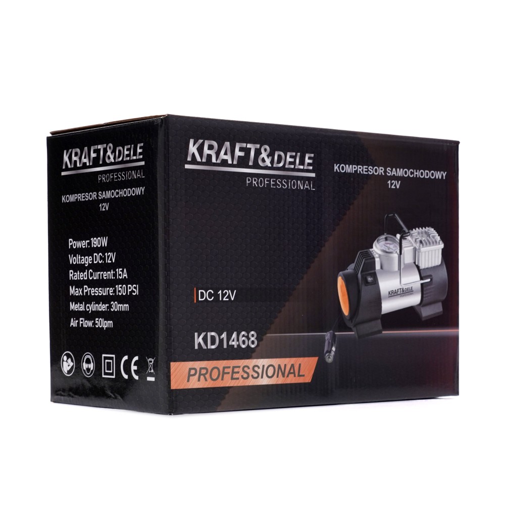 KOMPRESOR SAMOCHODOWY 12V 190W KD1468