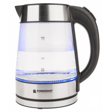 Czajnik elektryczny bezprzewodowy szklany LED 2200 PM-ECB-17-GB