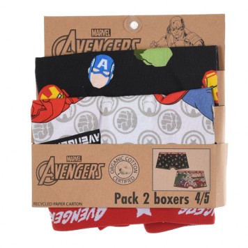 Avengers children's boxer shorts 2 pieces/pack 4/5 years