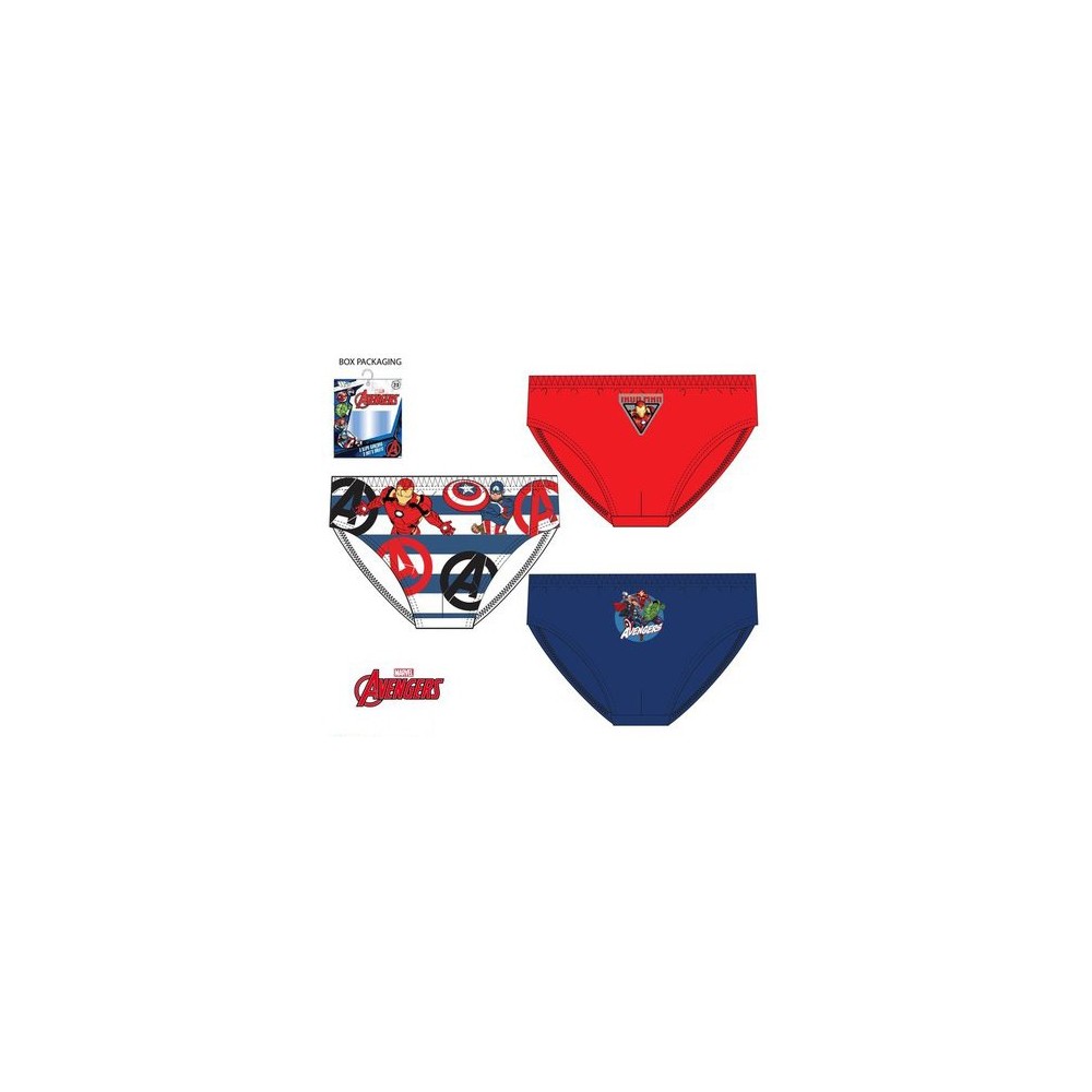 Avengers children's underwear, 3 pieces/package