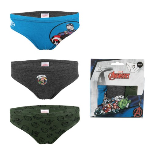 Avengers children's underwear, lower 3 pieces/pack 122/128 cm