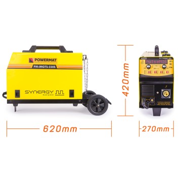 Migomat inwertorowy 230A MIG / MAG / MMA / LIFT-TIG PM-IMGTS-230S SYNERGY Dual Pulse