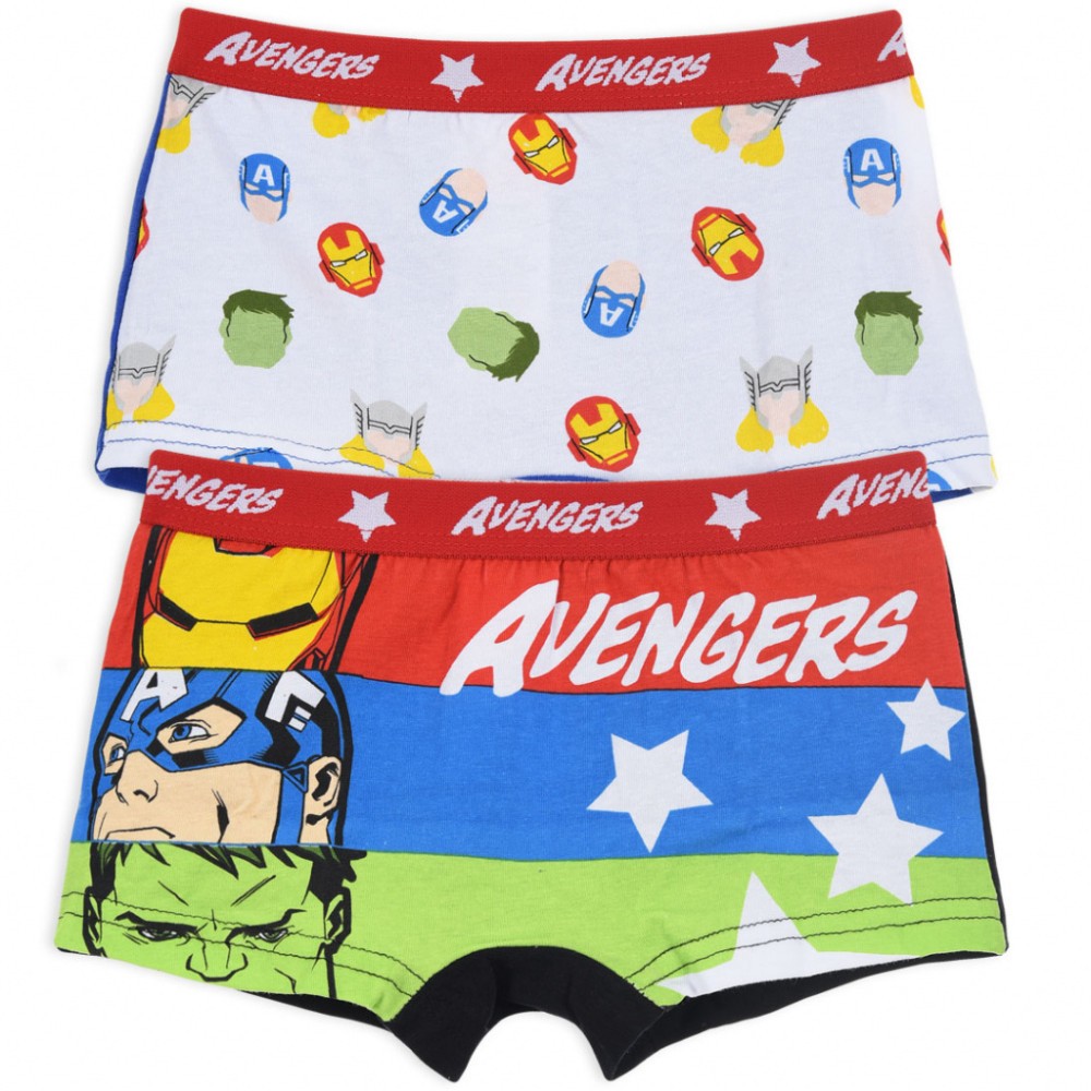 Avengers children's boxer shorts 2-piece pack 6/8 years