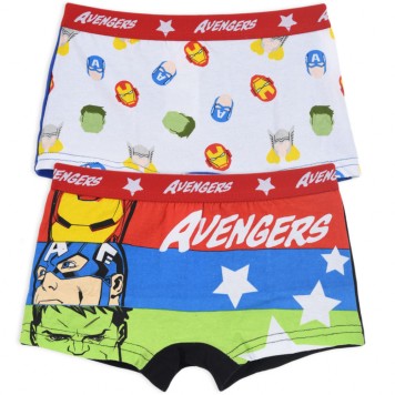 Avengers children's boxer shorts 2-piece pack 6/8 years