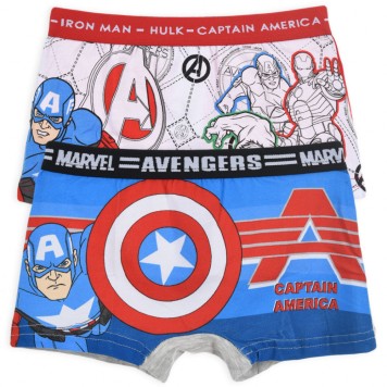 Avengers kids' boxer shorts 2 pieces/package