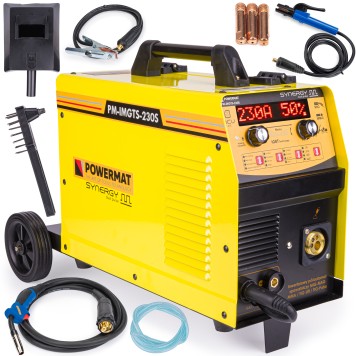 Migomat inwertorowy 230A MIG / MAG / MMA / LIFT-TIG PM-IMGTS-230S SYNERGY Dual Pulse