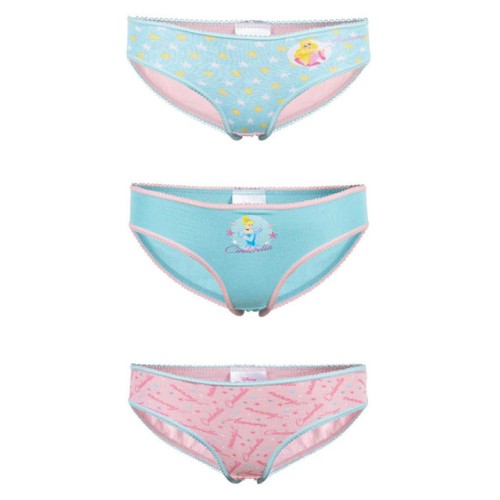 Disney Princess children's underwear, 3-pack panties 122/128 cm