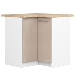 Szafka OLIWIA S90/90 + BLAT BIAŁA / CAPPUCCINO POŁYSK