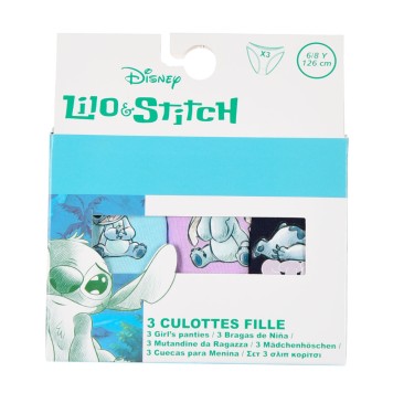 Disney Lilo and Stitch Alien children's underwear, panties 3 pieces/package 6 - 8 years / 116 - 128 cm