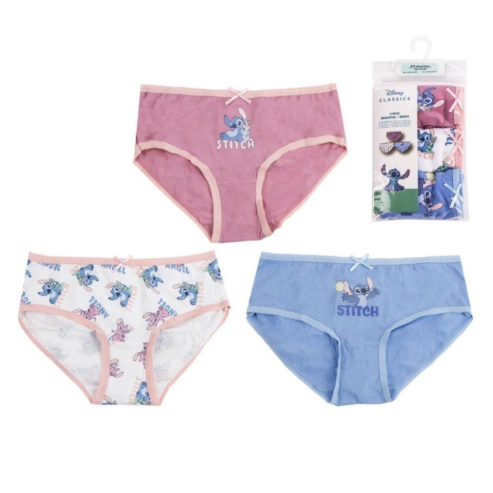 Disney Lilo and Stitch Angel children's underwear, panties 3 pieces/package 8 - 10 years / 128 - 140 cm