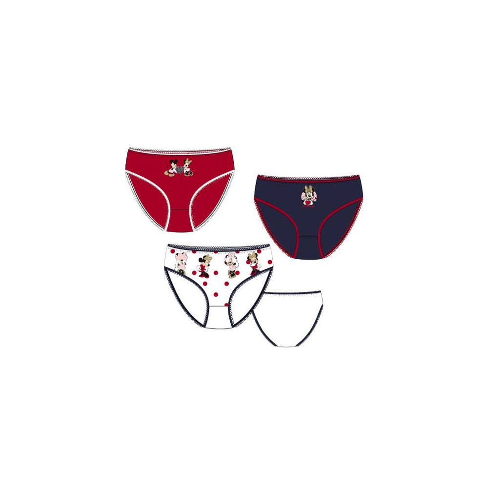 Disney Minnie  children's underwear, 3-pack panties