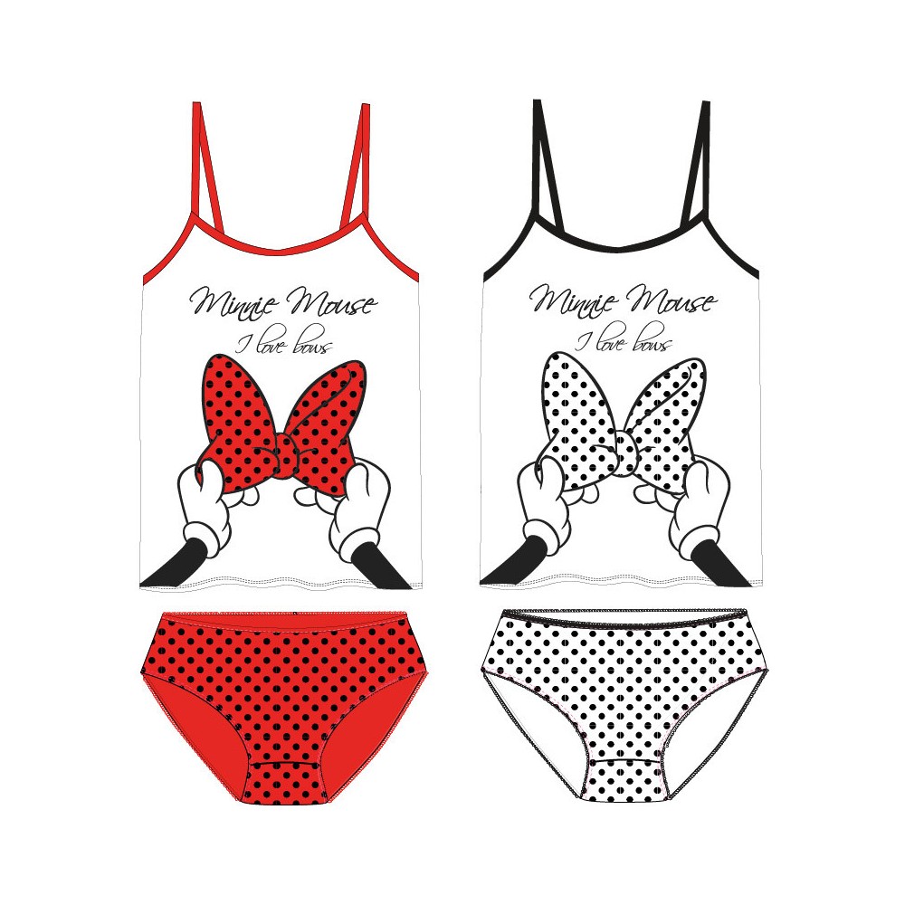 Disney Minnie  tank top + panty set 110-140 cm