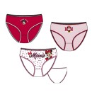 Disney Minnie Red children's underwear, 3-piece panty set