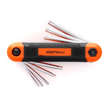 ZESTAW  IMBUSÓW SKŁADANYCH 8 EL. TORX KD11935