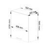 Szafka OLIWIA W50 H580 BIAŁA / BETON