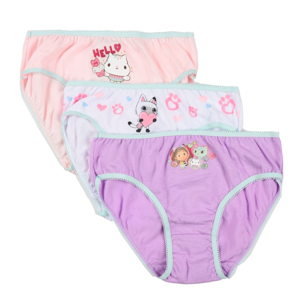 Gabby's Dollhouse Hello children's underwear, panties 3 pieces/package 3 - 4 years / 98 - 104 cm