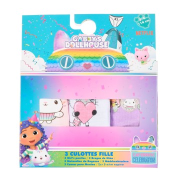 Gabby's Dollhouse Hello children's underwear, panties 3 pieces/package 3 - 4 years / 98 - 104 cm