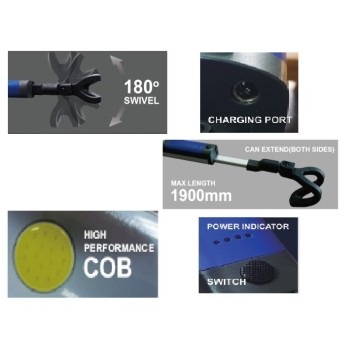 LATARKA LED PO MASKĘ - 1000 Lm KD1260