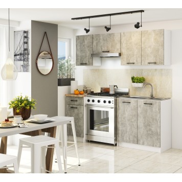Szafka OLIWIA W40 H580 BIAŁA / BETON