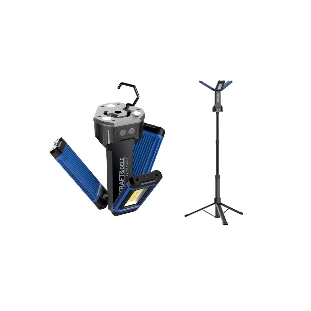 LAMPA NA STOJAKU 4500 Lm 2 x 21700 4000 Mah KD1268