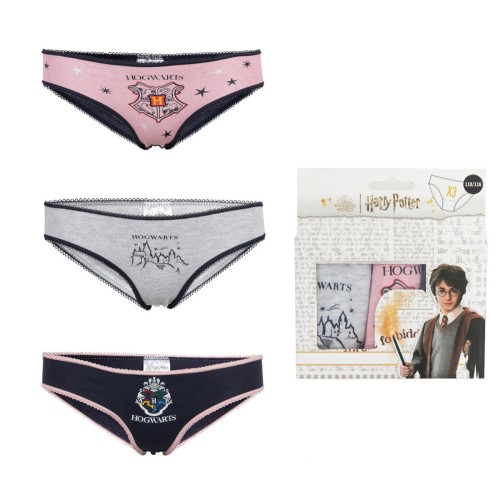 Harry Potter Hogwarts Kid's Underwear, 3-pack panties