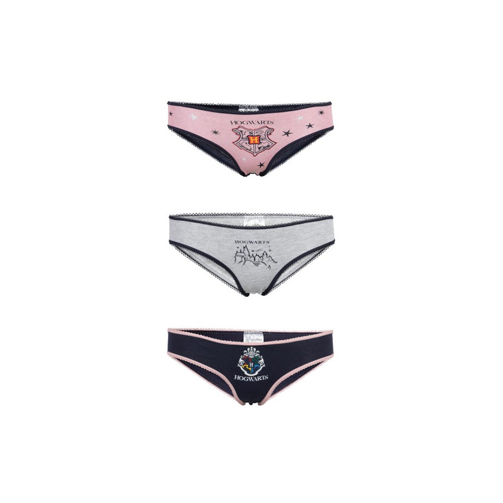Harry Potter Hogwarts kids underwear, 3 pack panties 98/104 cm